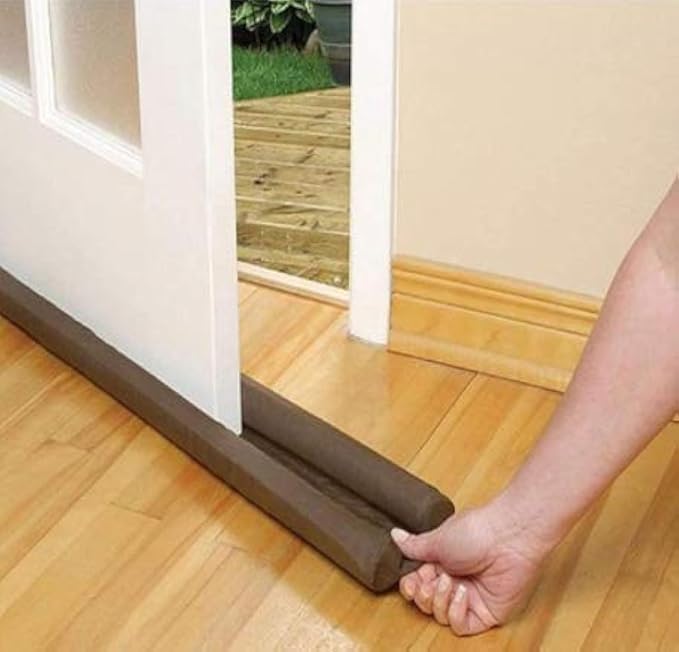 Door Bottom Sealing Strip Guard for Home | (39 inches, Pack of 3) | Door Stoppers | Door Seal | Door Closers | Sound-Proof Reduce Noise Energy Saving Weather Stripping | Waterproof (Brown/Black)